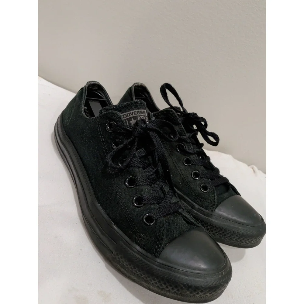 Converse Chuck Taylor All Star Low Top Black Sneakers Mens 7 Womens 9 M5039